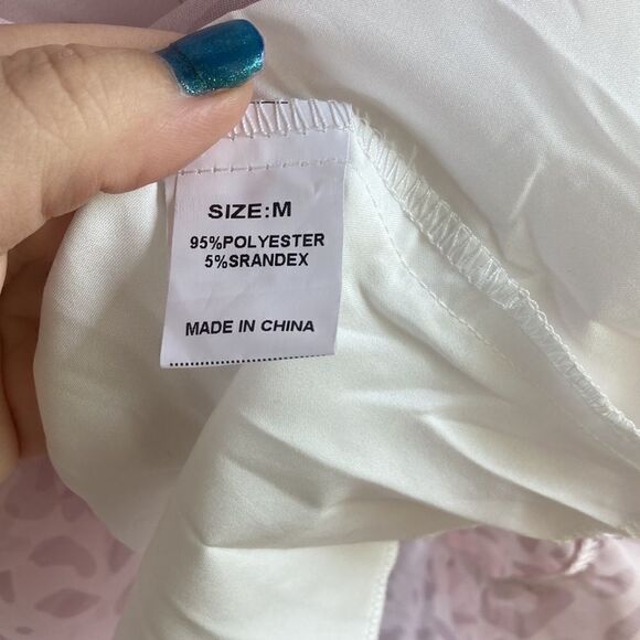 Dokotoo VNeck Tunic Casual Loose Babydoll Mini Swing Dress in Pink Leopard Print - Picture 6 of 11